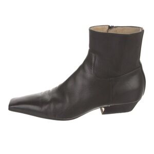Khaite Marfa boots (black leather)
